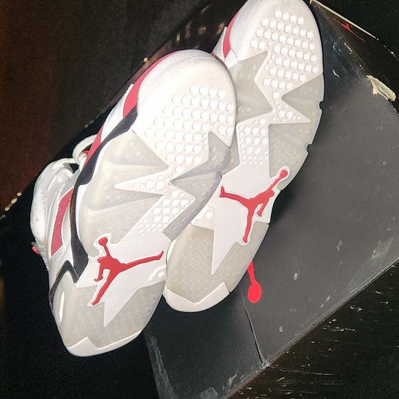AIR JORDAN 6 RETRO "CARMINE" SIZE 8 - Picture 3 of 4